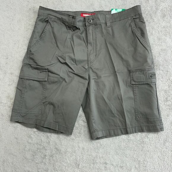 NEW Unionbay Men's Size 38 Cargo Shorts Gray Cotton Spandex Blend - Picture 2 of 7